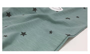 Short sleeve baby romper with stars and moon