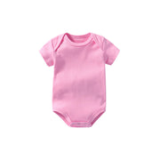 Classic short sleeve baby bodysuit in cotton