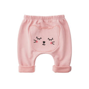 Baby pants with animal print in soft cotton