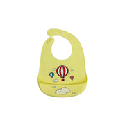 Silicone bib with animal print