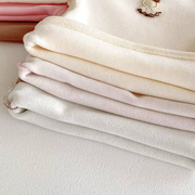 Ribbed Long-Sleeve Baby Top with Embroidered Bunny