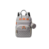 3-in-1 Travel Diaper Backpack with Foldable Bed and USB Charging