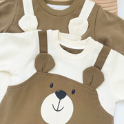 Baby Bear Romper – Soft Long-Sleeve Jumpsuit with Cute Ear Details