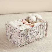 Quilted Diaper Caddy Organizer with Handles – Large Portable Storage Basket