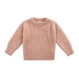Soft fluffy kids sweatshirt with long sleeves