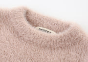 Soft fluffy kids sweatshirt with long sleeves