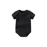 Klassisk kortärmad babybody i bomull