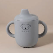 Silicone Baby Sippy Cup with Handles - BPA-Free Spill-Proof Training Cup