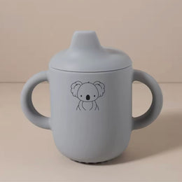 Silicone Baby Sippy Cup with Handles - BPA-Free Spill-Proof Training Cup