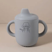 Silicone Baby Sippy Cup with Handles - BPA-Free Spill-Proof Training Cup