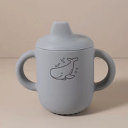 Silicone Baby Sippy Cup with Handles - BPA-Free Spill-Proof Training Cup