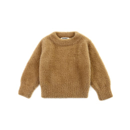Soft fluffy kids sweatshirt with long sleeves