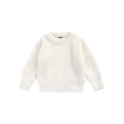 Soft fluffy kids sweatshirt with long sleeves