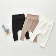 Ribbed Baby Leggings - Soft Cotton Stretch Pants for Boys and Girls