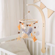 Ocean Theme Baby Crib Mobile - Handmade Whale and Starfish Nursery Decor