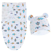 Knitted Baby Bonnet With Cat Ears and Tie Strings