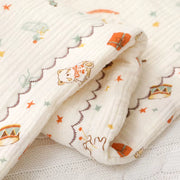 Knitted Baby Bonnet With Cat Ears and Tie Strings