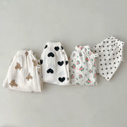 Ribbed Baby Leggings - Soft Cotton Elastic Waist Pants
