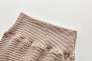 Ribbed Baby Leggings - Soft Cotton Stretch Pants for Boys and Girls