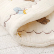 Knitted Baby Bonnet With Cat Ears and Tie Strings