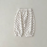 Ribbed Baby Leggings - Soft Cotton Elastic Waist Pants