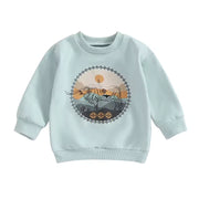 Toddler Cowboy & Cow Sweatshirt - Unisex Farm Animal Pullover