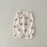 Ribbed Baby Leggings - Soft Cotton Elastic Waist Pants
