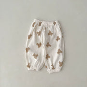 Ribbed Baby Leggings - Soft Cotton Elastic Waist Pants