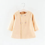 Toddler Wool Blend Coat - Elegant Double-Breasted Winter Jacket