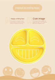 Silicone Suction Baby Plate - Divided Feeding Plate for Toddlers (BPA-Free, Non-Slip Design)