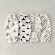 Ribbed Baby Leggings - Soft Cotton Elastic Waist Pants
