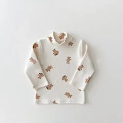 Baby Turtleneck Tops - Soft Cotton Long Sleeve Shirts