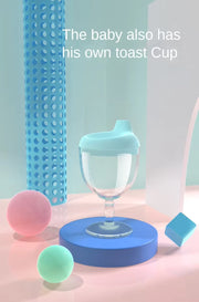 Baby Training Sippy Cup - Leak-Proof Silicone Lid Drinking Cup for Infants and Toddlers