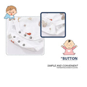 5 Pack Pink Floral Baby Bodysuits - Soft Cotton Short Sleeve Onesies