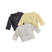 Kids sweatshirt with bear print in soft cotton