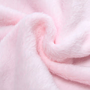 Baby blanket with hood and bear ears in fleece